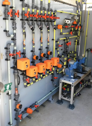 Treatment plant filtration units installation