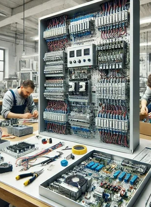 Control and distribution panel installation